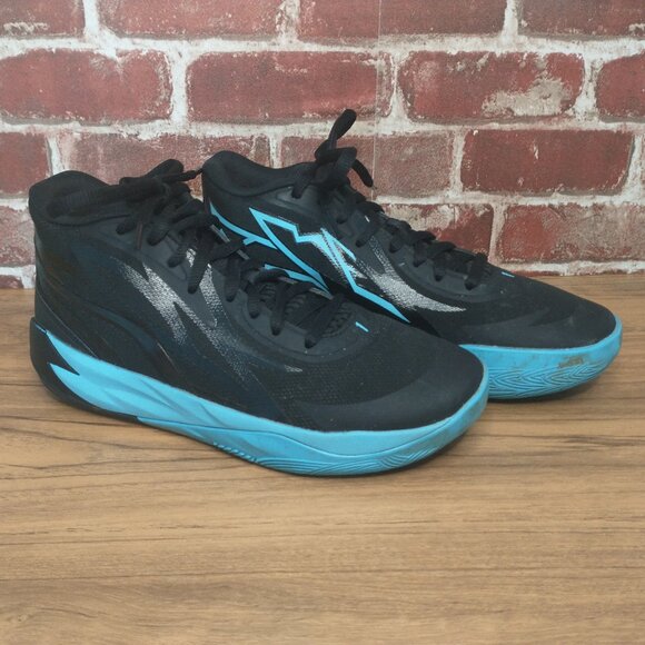 Puma Shoes Mens Size 7 LaMelo MELO 1 MB.02 Sneakers Blue Black Basketball - Picture 1 of 9